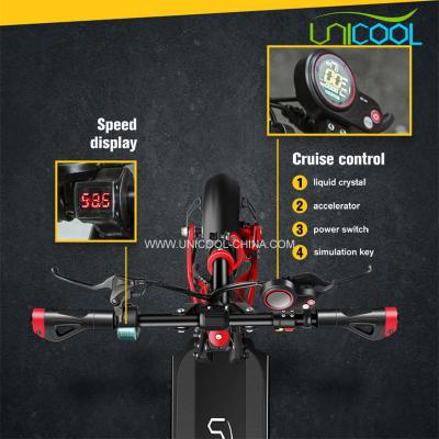 unicool взрослый VDM 10 60 км / ч внедорожный электросамокат складной электронный роликовый электросамокат электрический скутер 2000 Вт с сиденьем